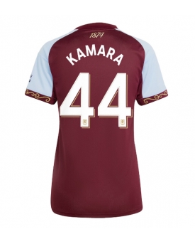 Aston Villa Boubacar Kamara #44 Maglia Gara Casa Repliche 2025-26 Donna Maniche Corte